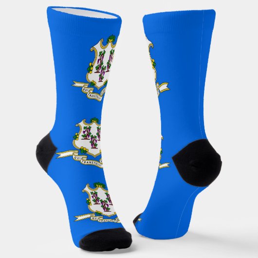 Draagbare sokken voor vrouwen met de vlag van Conn (Gebogen)