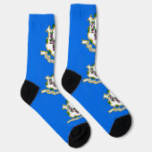 Draagbare sokken voor vrouwen met de vlag van Conn (Rechts)