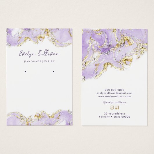 Draagbare speelsieraden voor design visitekaartje (Voorkant /achterkant)