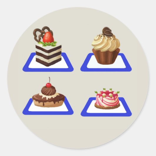 Draagbare standaard ronde sticker (Voorkant)