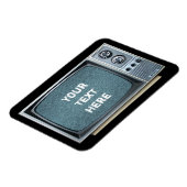 Draagbare televisie met ruis magneet (Linkerzijde)