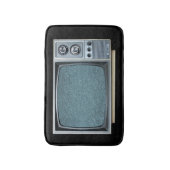 Draagbare Televisie met Statisch op het Scherm Badmat (Voorkant Verticaal)