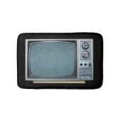 Draagbare Televisie met Statisch op het Scherm Badmat (Voorkant)