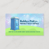 Draagbare toiletten Slogans Visitekaartje (Voorkant)
