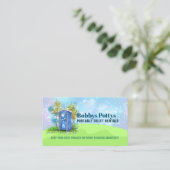 Draagbare toiletten Slogans Visitekaartje (Staand voorkant)