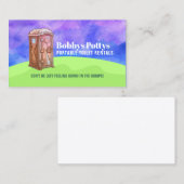 Draagbare toiletten Slogans Visitekaartje (Voorkant / Achterkant)