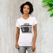 draagbare tv-vrouwen T-shirt