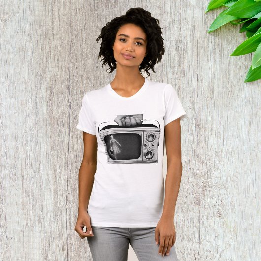  draagbare tv-vrouwen T-shirt