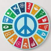 Draagbare verandering voor Global Goals 2030 - Adv Ronde Button 6,0 Cm (Voorkant)
