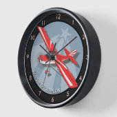 Draagbare vliegtuigwandklok voor het vliegtuig (Hoek)