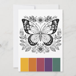 Draagbare Vlinder Kleurplaten Kaarten Kunsttherapi
