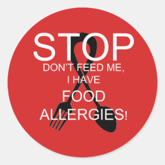 Draagbare waarschuwingsstickers ronde sticker