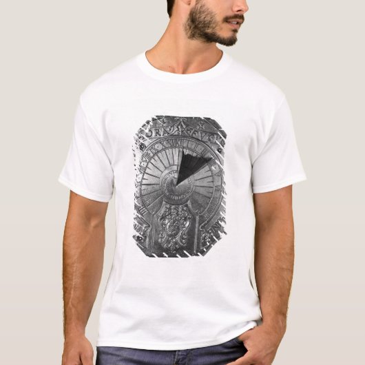 Draagbare zonnewijzer, van het gips Sierk 1756 T-shirt (Voorkant)