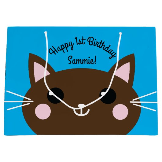 Draagfeest van het Kind van Kitty Cute Groot Cadeauzakje (Voorkant)