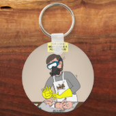 Draaggasmasker Sleutelhanger (Voorkant)