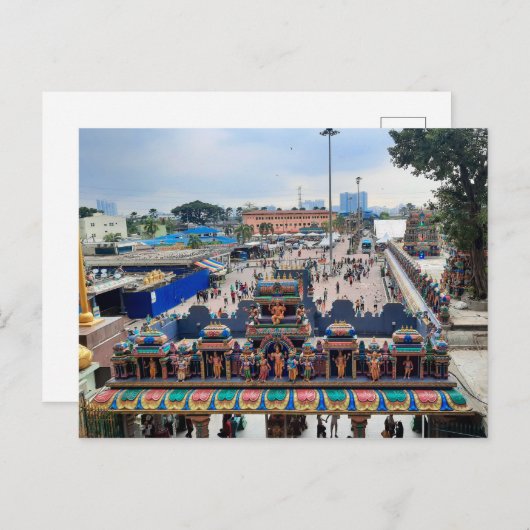 Draaghek in Batu Caves Briefkaart (Voorkant / Achterkant)