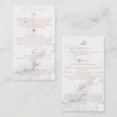 Draagkaart voor het bleken van tanden visitekaartje (Voorkant / Achterkant)