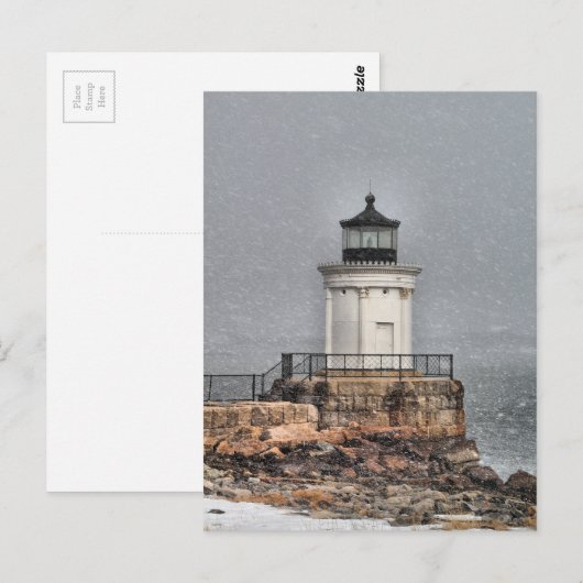 Draagland Breakwater / Bug Light Briefkaart (Voorkant / Achterkant)