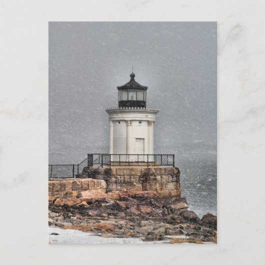 Draagland Breakwater / Bug Light Briefkaart (Voorkant)