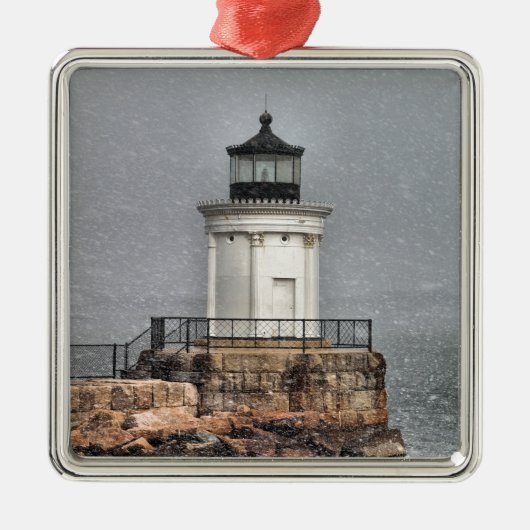 Draagland Breakwater / Bug Light Metalen Ornament (Voorkant)