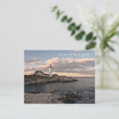 Draagland Head Light Sunset Briefkaart (Staand voorkant)