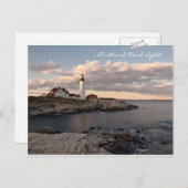 Draagland Head Light Sunset Briefkaart (Voorkant / Achterkant)