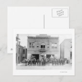 Draagland, OF Paarden met vuurstation en Mannen Briefkaart (Voorkant / Achterkant)