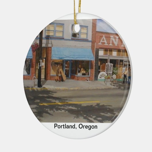 Draagland Oregon Keramisch Ornament (Links)