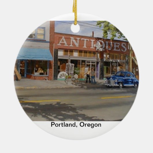 Draagland Oregon Keramisch Ornament (Achterkant)