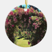 Draagland Roos Garden, OF Keramisch Ornament (Voorkant)