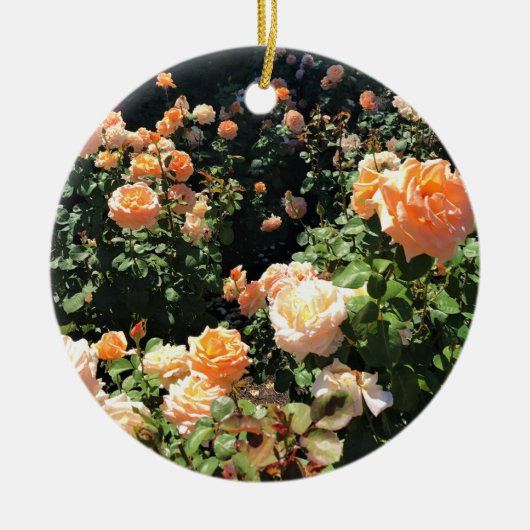 Draagland Roos Garden, OF Keramisch Ornament (Voorkant)