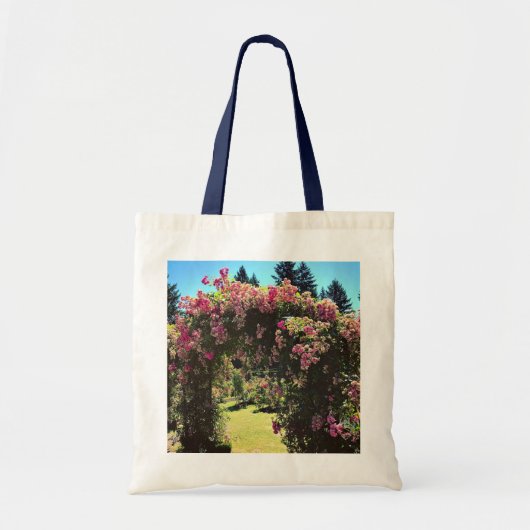 Draagland Roos Garden, OF Tote Bag (Voorkant)