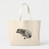 Draaglijke stille rust grote tote bag (Voorkant)