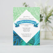 Draagpartij voor oerwoud in tropische zomer kaart (Staand voorkant)