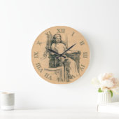 Draagpotloodgrafiek op het vliegtuig grote klok (Huis)