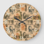 Draagpotloodgrafiek op het vliegtuig grote klok (Voorkant)