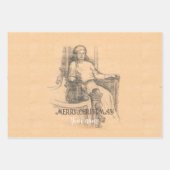 Draagpotloodgrafiek op het vliegtuig inpakpapier vel (Voorkant)