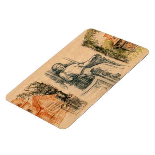 Draagpotloodgrafiek op het vliegtuig magneet (Linkerzijde)