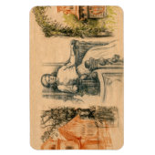 Draagpotloodgrafiek op het vliegtuig magneet (Verticaal)