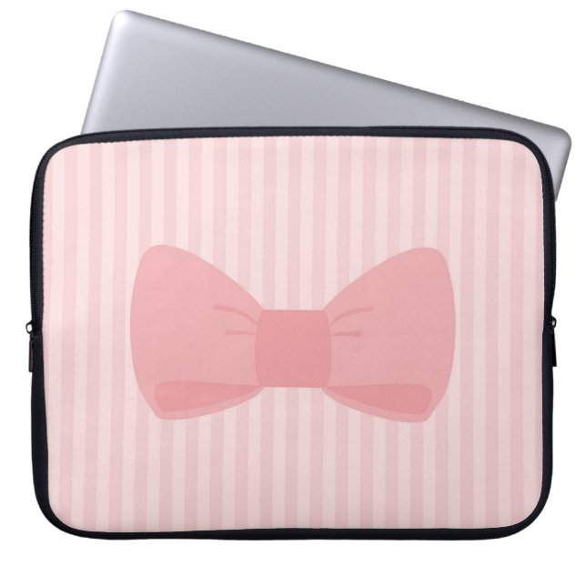 Draagroze laptophoes laptop sleeve (Voorkant)