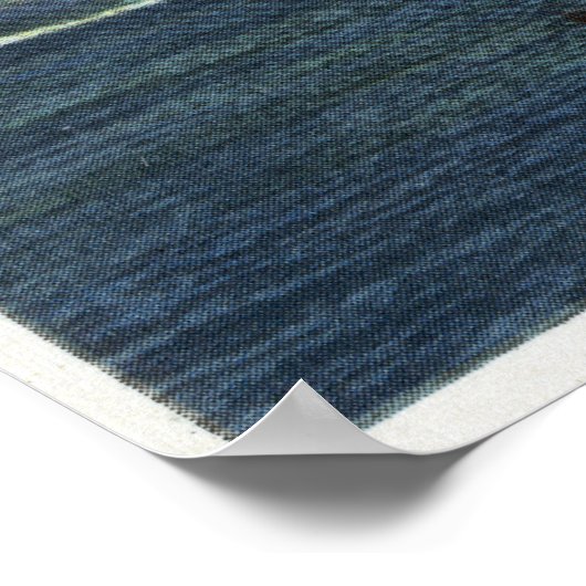 Draagse vuurtoren bij nacht poster (Hoek)