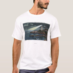 Draagse vuurtoren bij nacht t-shirt
