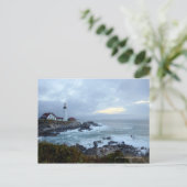 Draagse vuurtoren op zonsopgang briefkaart (Staand voorkant)