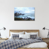 Draagse vuurtoren op zonsopgang canvas afdruk (Insitu (Slaapkamer))