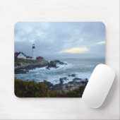 Draagse vuurtoren op zonsopgang muismat (Met muis)
