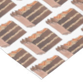 Draagstuk van de Duitse Chocolade Cake Slice Birth Tafelkleed (Gekanteld)