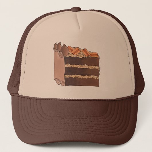 Draagstuk van de Duitse Chocolade Cake Slice Birth Trucker Pet (Voorkant)