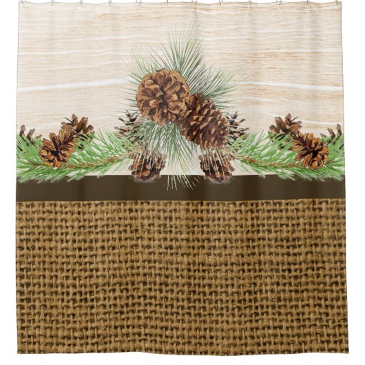 Draagstukken en houten spelden douchegordijn (Voorkant)