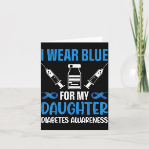 Draagt Blauwe Kleding Voor Diabetesbewustzijn Bij Kaart