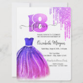 Draagt de 18e verjaardag van Violet Chic Silver Kaart (Voorkant)